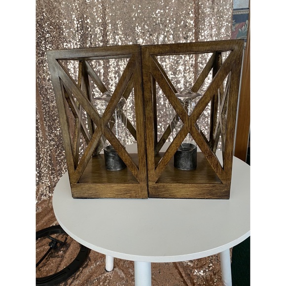 🚨SOLD🚨 Farmhouse Lamp Set - Picture 2 of 7